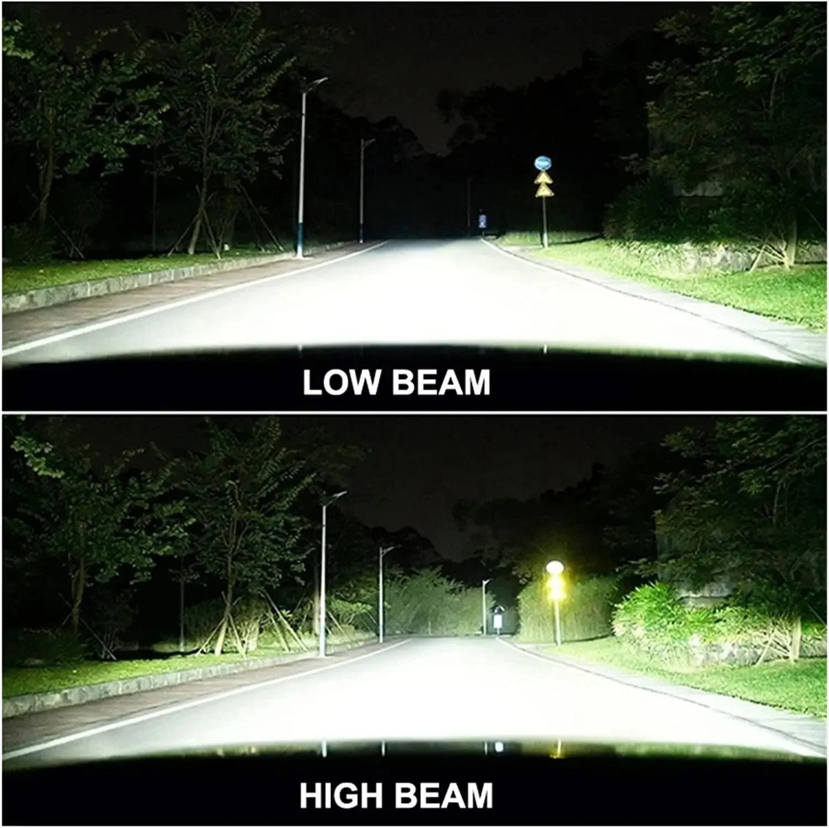 LED Headlight Car Projector Lens Bulb 6000k 30000LM 12V Lense Fan Cooling High Low Beam Automobile Lights for