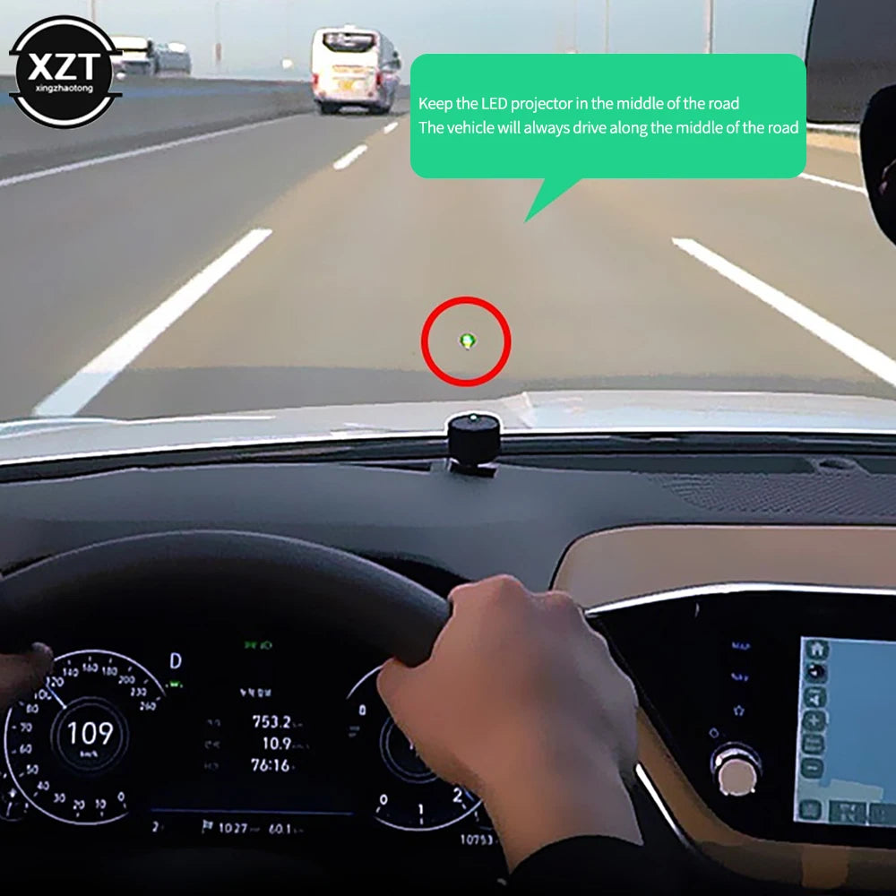 NEW Car Lane Departure Warning Assist System LED Projection 