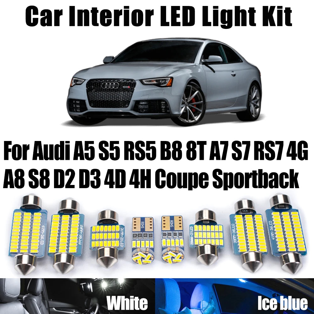 Canbus Car LED Interior Reading Trunk Bulbs Light Kit For Au