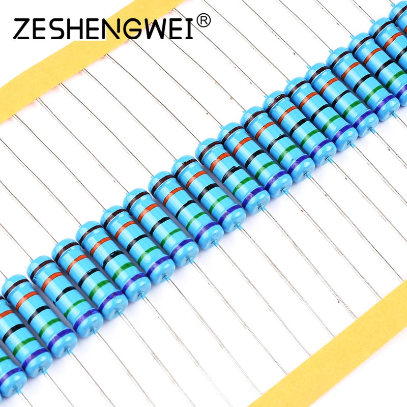 600pcs/set 30 Kinds 1/4W Resistance 1% Metal Film Resistor P