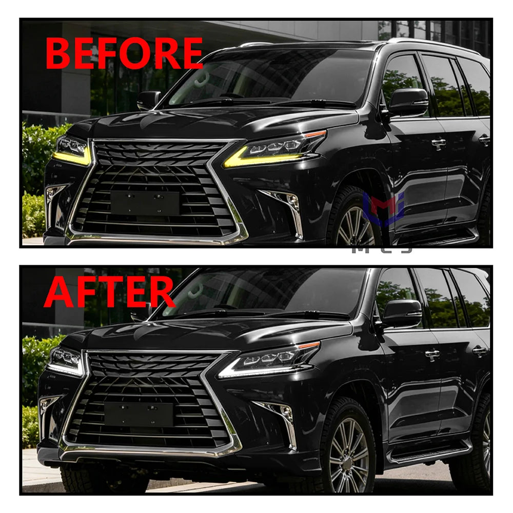 Headlight Angel Eyes Acrylic Light Guide Tube DRL Strip Direct Replacement Spare Parts for Lexus