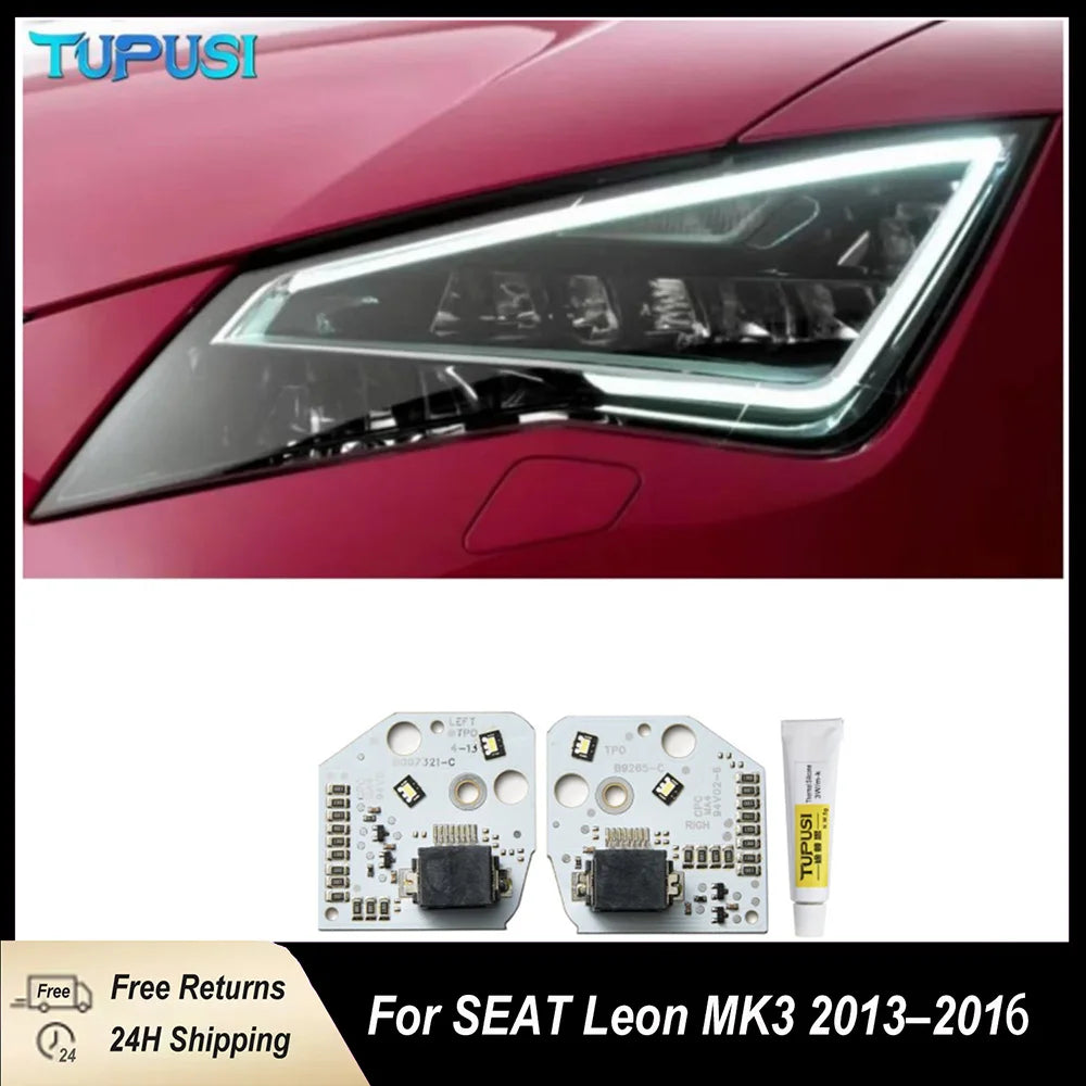 DRL LED Boards for Seat Leon MK3 2013-2016 5F Cupra DRL LED Daytime Running Lights Board Module 5F0941475 for