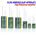 10V 16V 25V 35V 50V 400V Ibuw High Frequency Low ESR Aluminu