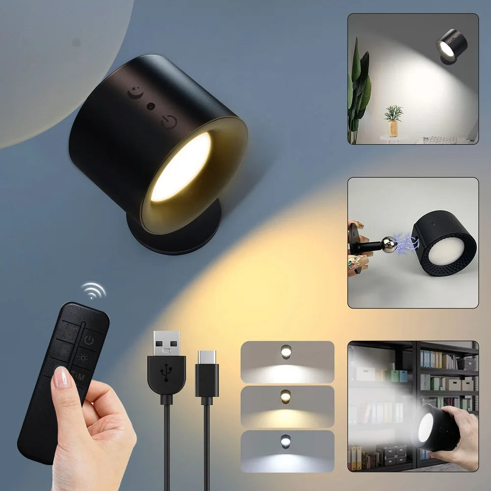 LED Wall Sconces Light Touch Control Double Head Wall Lamp 3