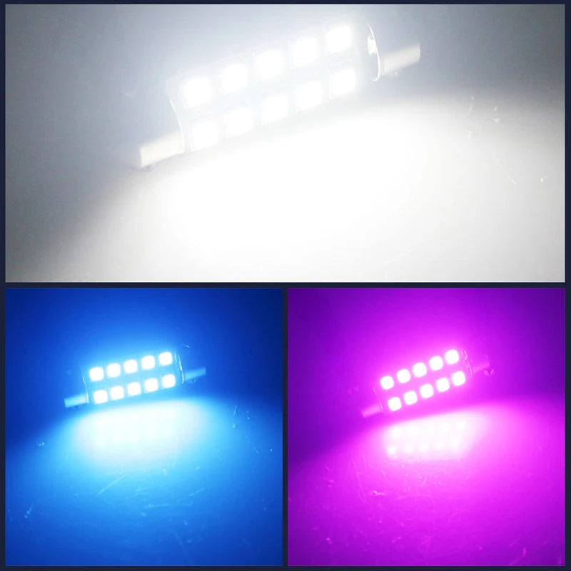 2pcs CANBUS C5W LED Festoon C5W LED Purple 31mm LED 36mm 39m