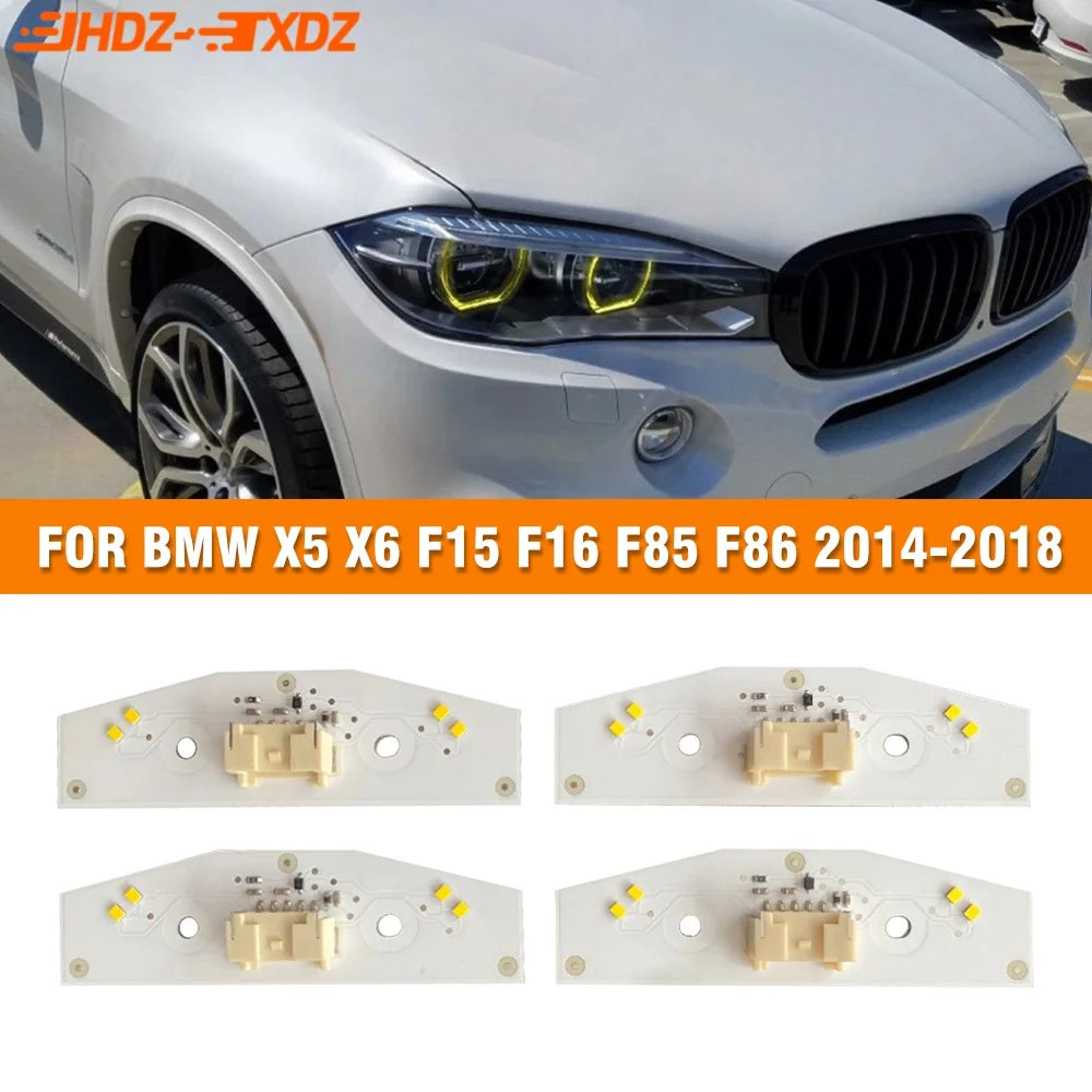 Angel Eyes DRL Board For BMW X5 X6 F15 F16 2014-2019 LED Headlight Daytime Running Light Chips Module Yellow