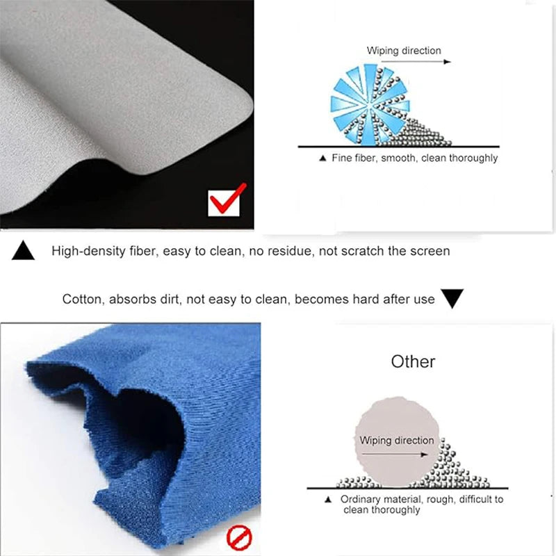 Microfiber Dust Cleaning Cloths Screen Keyboard Protector Co