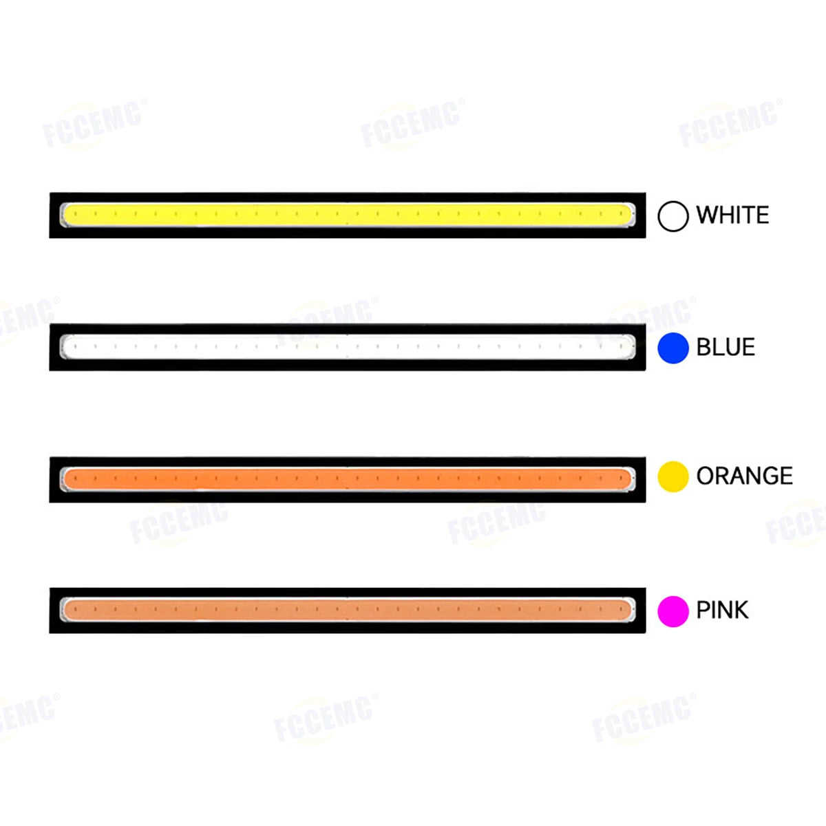 2pcs Ultra Thin Bright LED Car COB Daytime Running Lights Wa