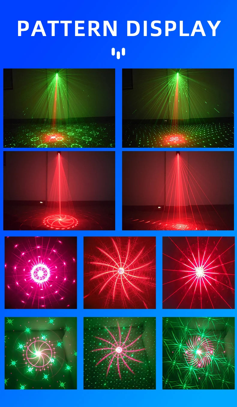 Mini 60 Patterns Projector Party Dj lighs Disco Car Effect R