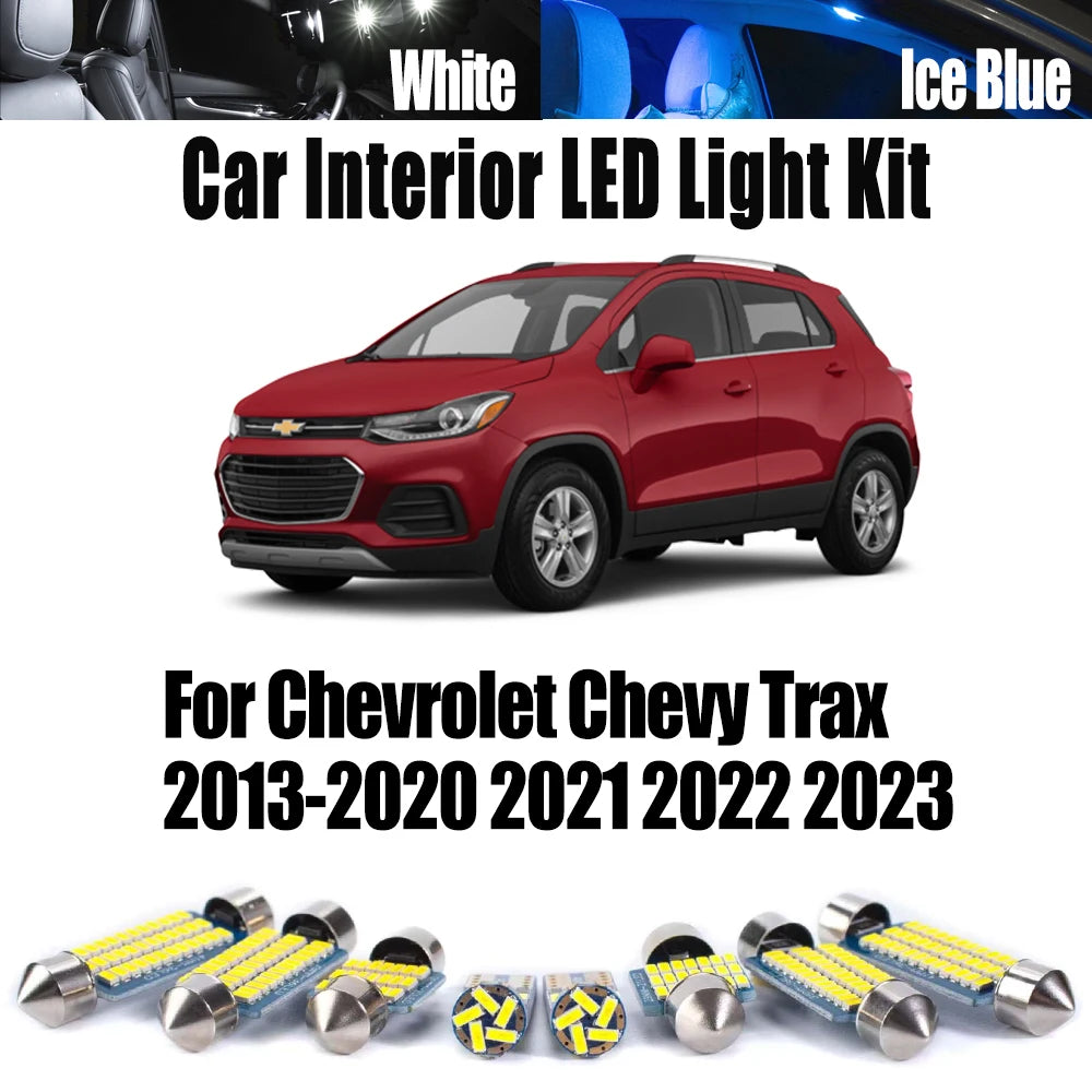 13-Piece LED Interior Light Kit for Chevrolet 2013-2019 - Canbus Error-Free Interior Bulbs