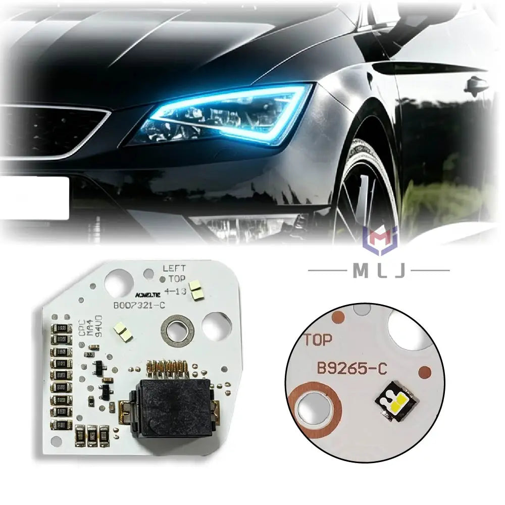 DRL Chip Board Angel Eyes Modified Daytime Running Light For VW SEAT Leon 2013-2016 Headlight Parts for VW