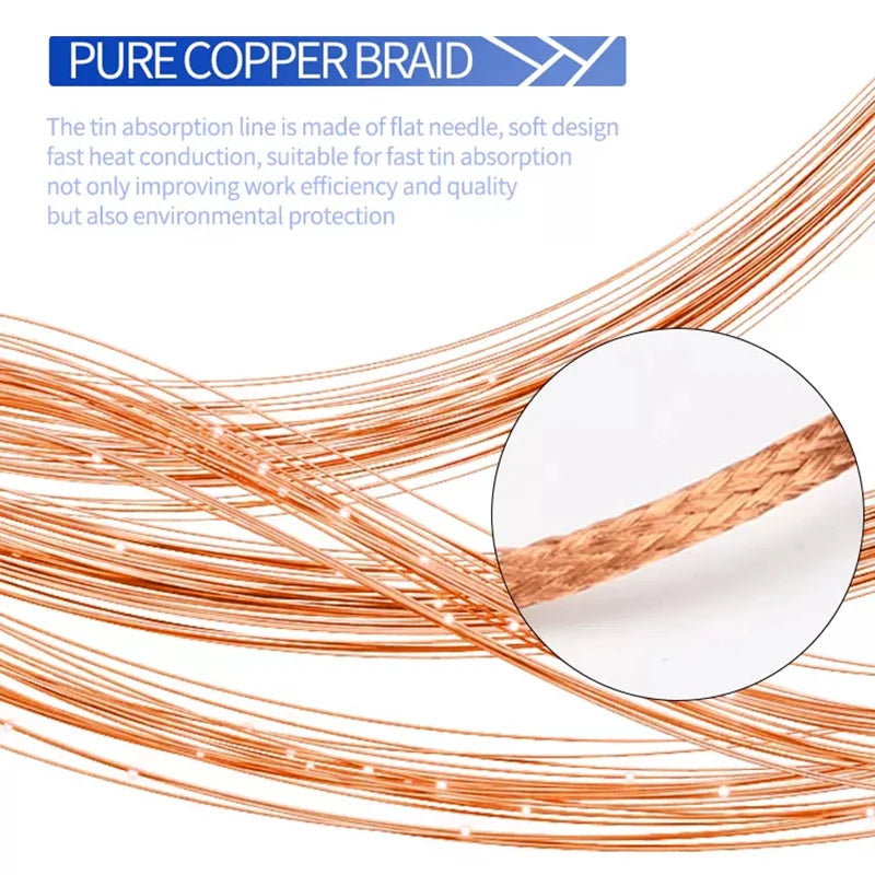 MECHANIC R300 Desoldering Mesh Braid Solder Wick Wire for Mo