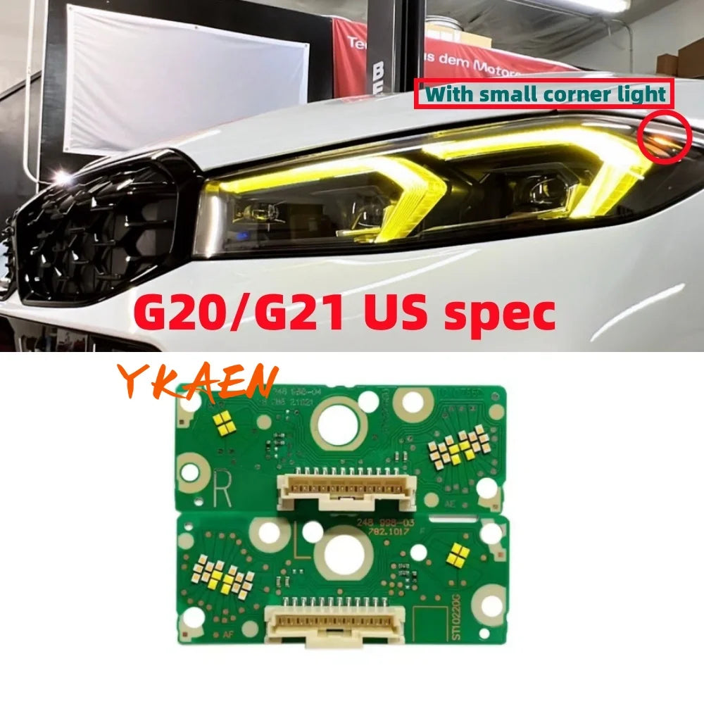 Angel Eye DRL LED Module Board For 2023 2024 BMW G20 Yellow DRL G21LCI 330i 330e iDrive xDrive US version