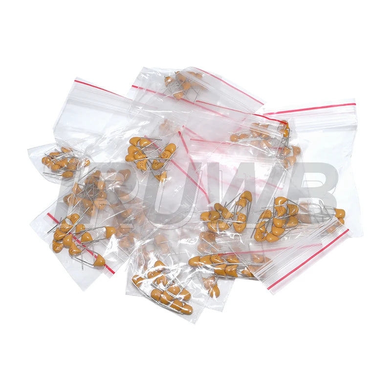 180PCS 18values 10pcs 20PF-1UF 50V Capacitance Assorted DIY 