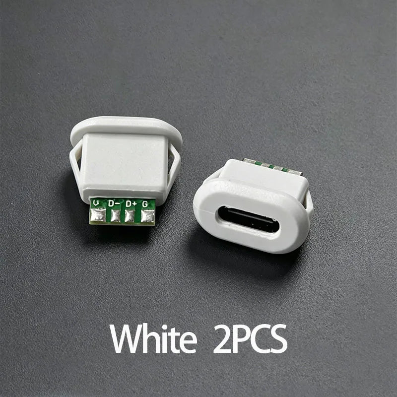 Type-C Female Socket 6 Pin Waterproof Connector USB-C Charge