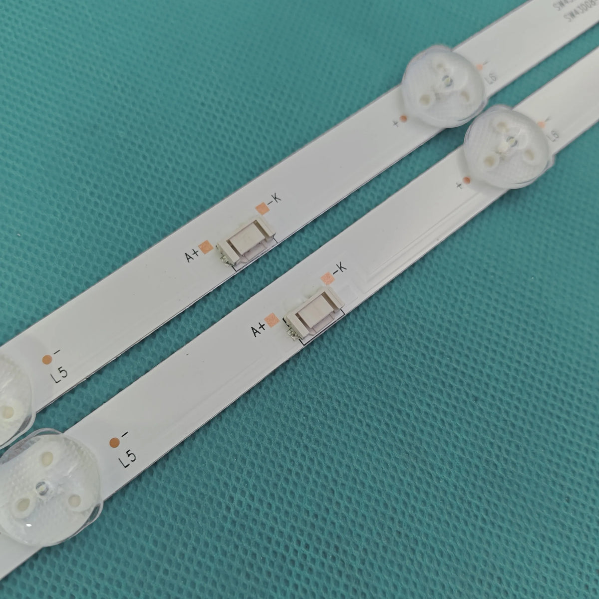 LED Backlight Strip for SW43D08-ZC62AG-06D 303SW430063D 5800-W43000-5P00 4P00 Harper 43F720TS V-HOME 43LF1210