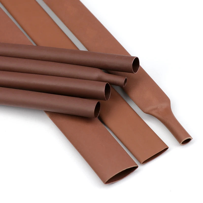 2/5M Brown 2 1 Heat Shrink Tube Diameter 1mm 50mm Wire Repai