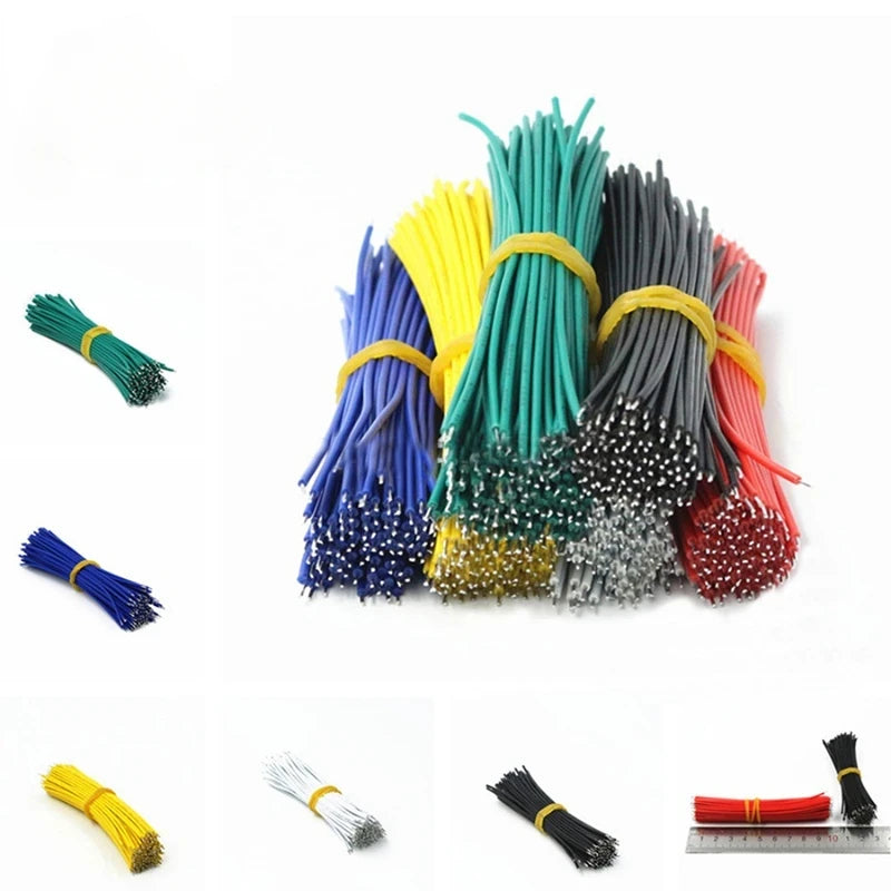 120pcs/lot 6 Color Tin-Plated Breadboard PCB Solder Cable 24