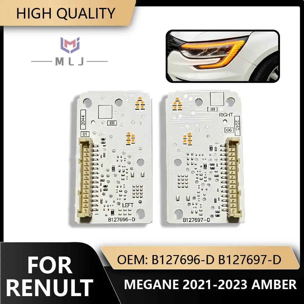 Angel Eye LED DRL Chips Boards B127696-D B127697-D Headlight Daytime Running Light For Renault Megane 2021