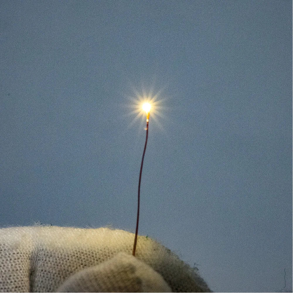 5pcs 3V 0201 SMD LED Lamp Micro LED Light Copper Wire Toys Models Pre-Soldered Micro Litz Diy Model Making for Diorama