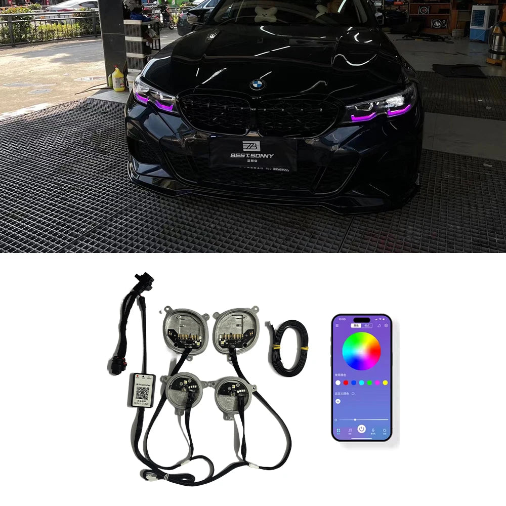 DRL Module For 2019-2021 BMW 3 Series G20 G21 LED Headlight 8496133 8496137 Yellow Angel Eye for BMW G21 G20