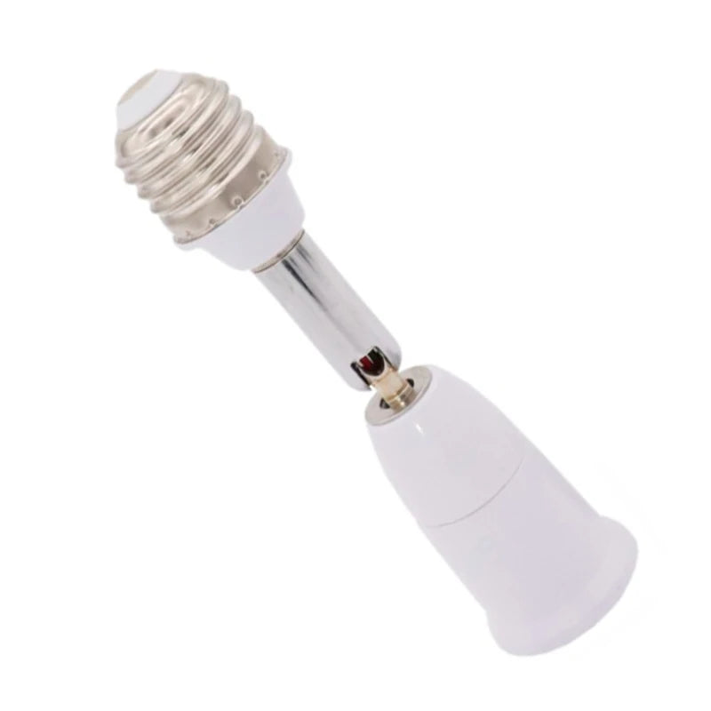 Universal E27 to E27 Lengthened Lamp Base 180 degree Rotatio