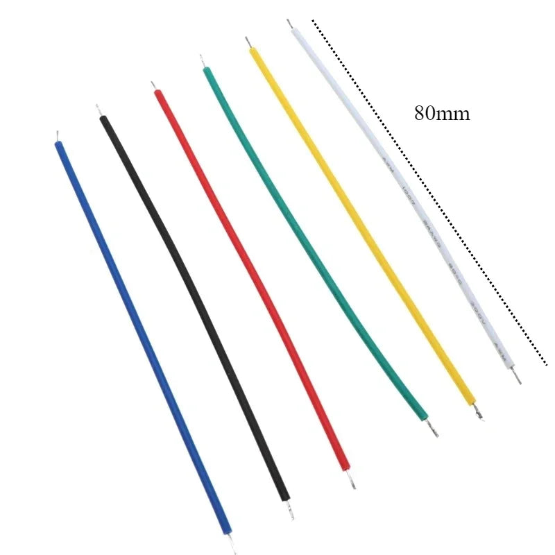 120PCS/set 24AWG Tin-Plated Breadboard PCB Solder Cable 24AW