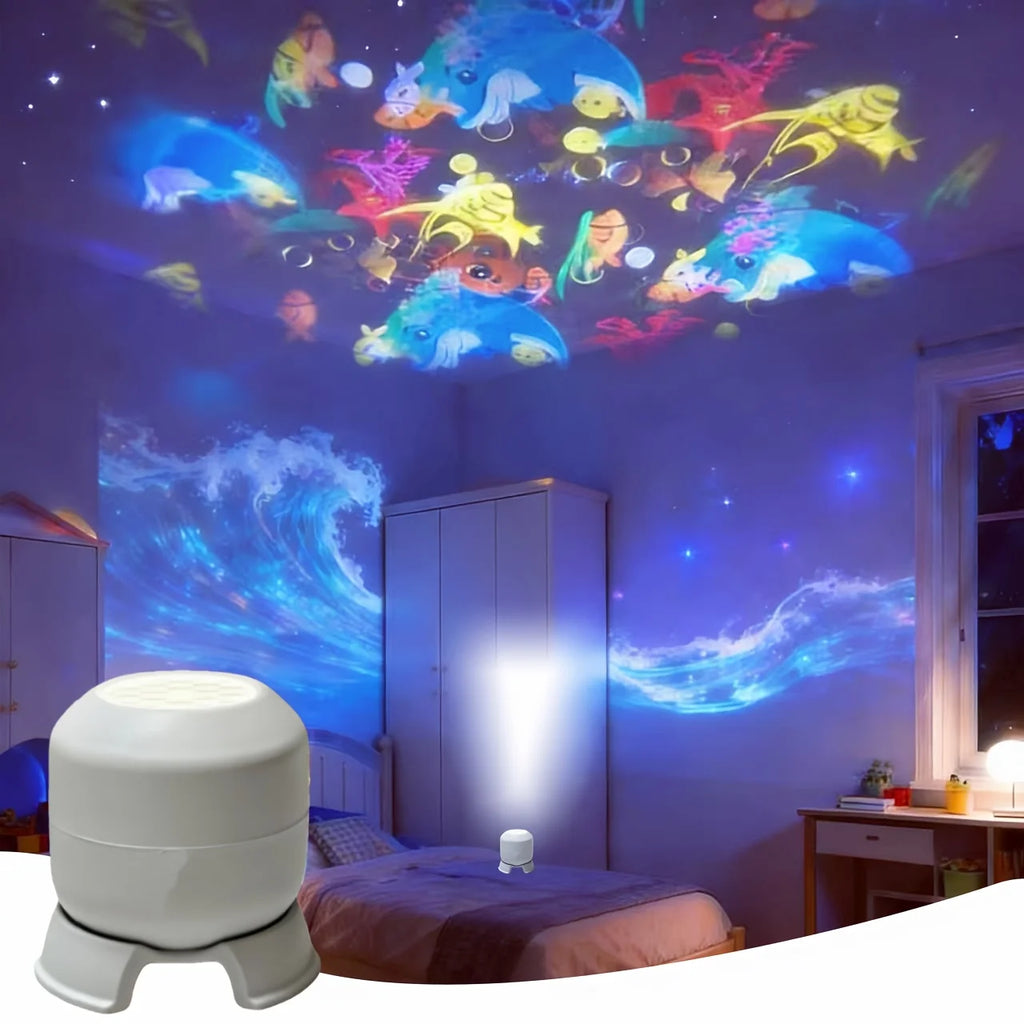 360 Rotating Starry Ocean Projection Night Light Dynamic Pro