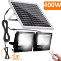 400W Led Solar Light High bright 2 Head Flood Light Waterpro