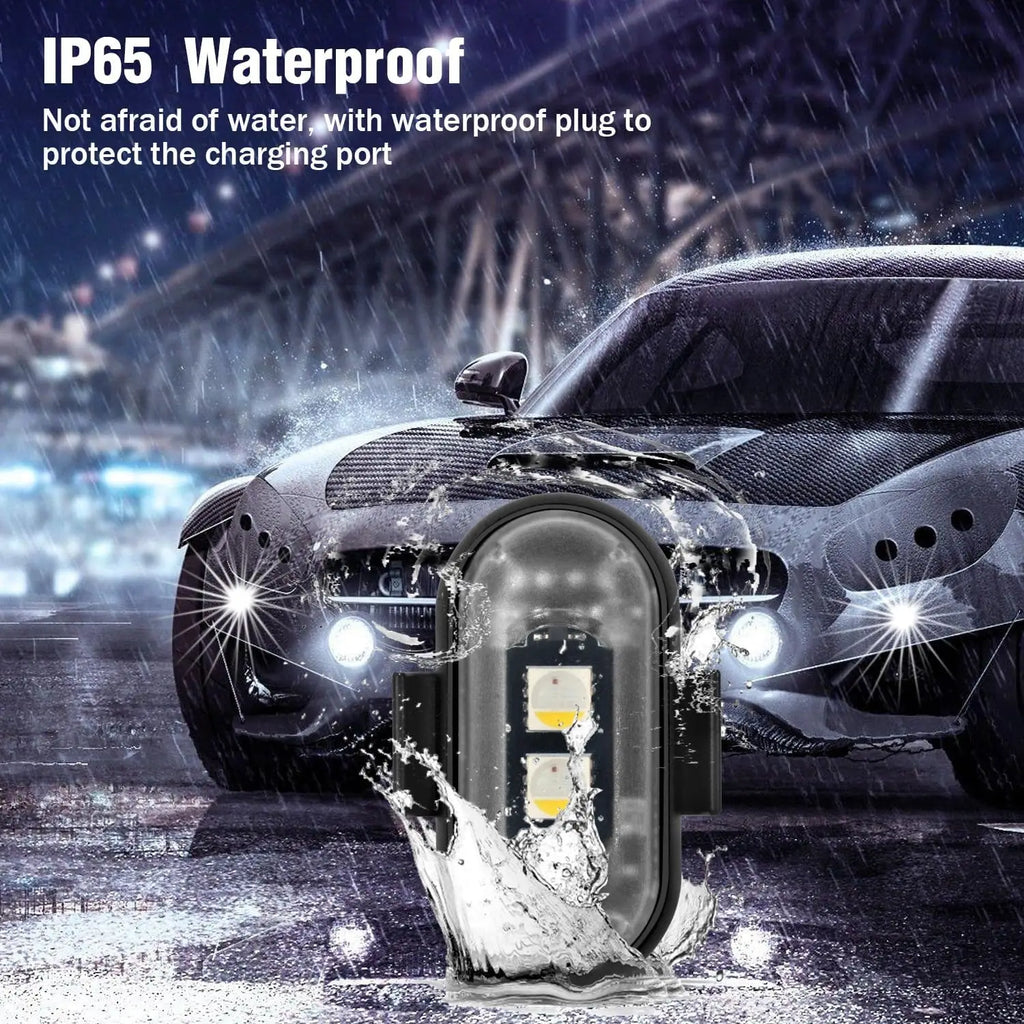 Wireless LED Strobe Lights with Remote Control 8 Colors Rech