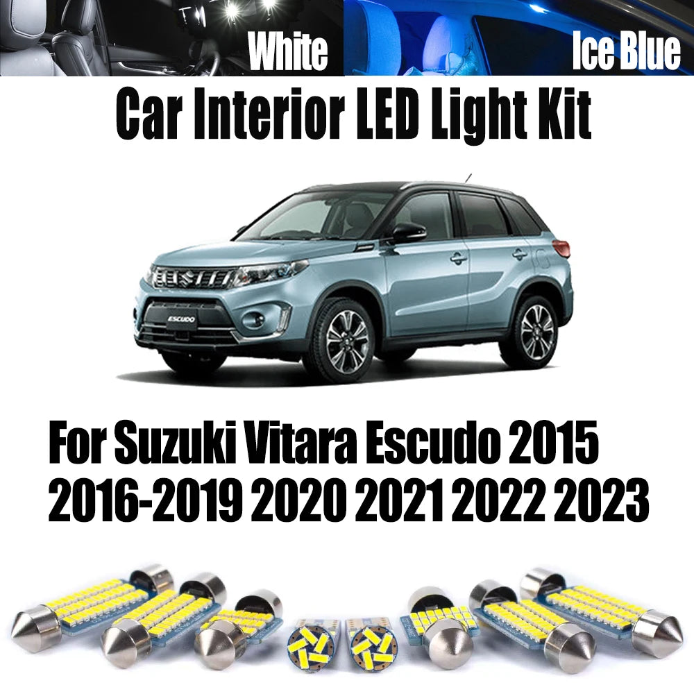 11-Piece LED Interior Light Kit for Suzuki 2015-2020 - Canbus Error-Free Interior Bulbs