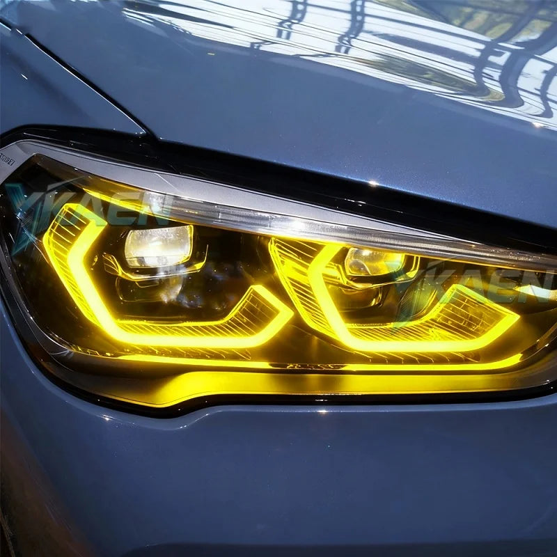 Angel Eyes LED DRL Boards For BMW X1 F48 F49 LCI 2019-2022 Blue Red Daytime Running Light Turn Signal for BMW