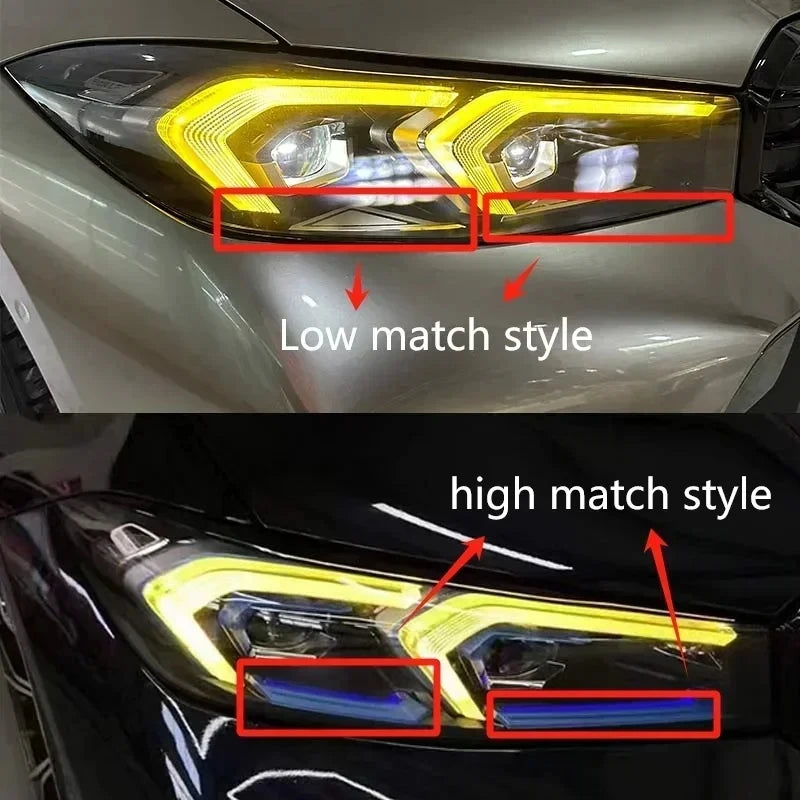 DRL RGB Multicolor LED Panel Daytime Running Lights Red RGBW Yellow Blue Daytime Running Light for BMW G28