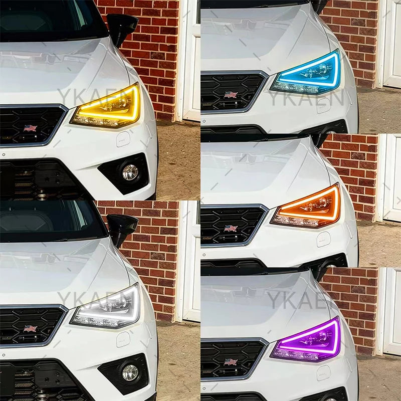 Angel Eyes DRL Boards Module For SEAT Ibiza Arona 2017-2021 LED Headlight Daytime Running Light 6F0941475 for