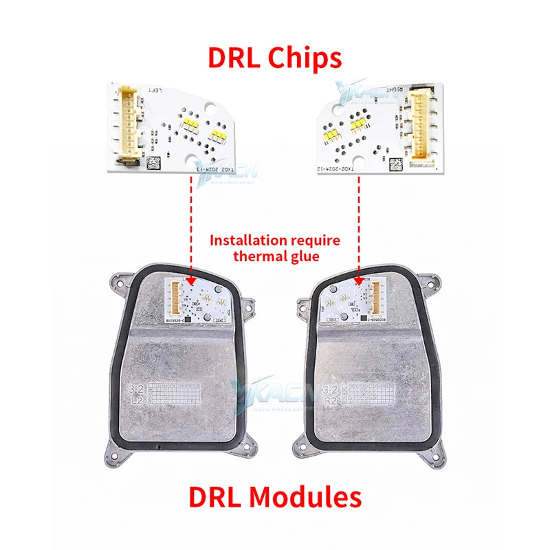Angel Eyes DRL Chips Board For BMW MINI Cooper F54 F55 F56 F57 LCI LED Headlight Red Daytime Running Light