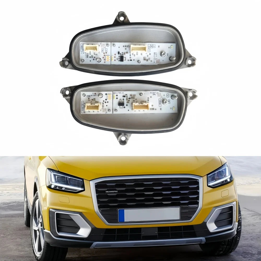 DRL Turn Signal LED Modules 81A998474 81A998473 For Audi Q2 2017-2020 Full LED Headlight Daytime Running