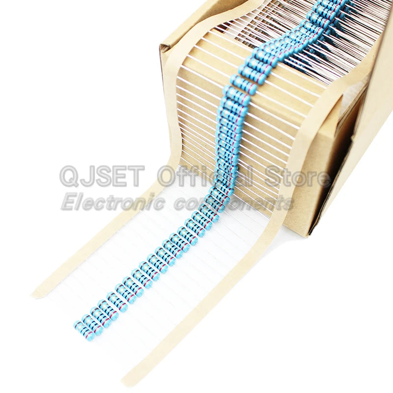 20pcs 1W Metal Film Resistors 1% 10 Ohm 47 100 200 220 470 5