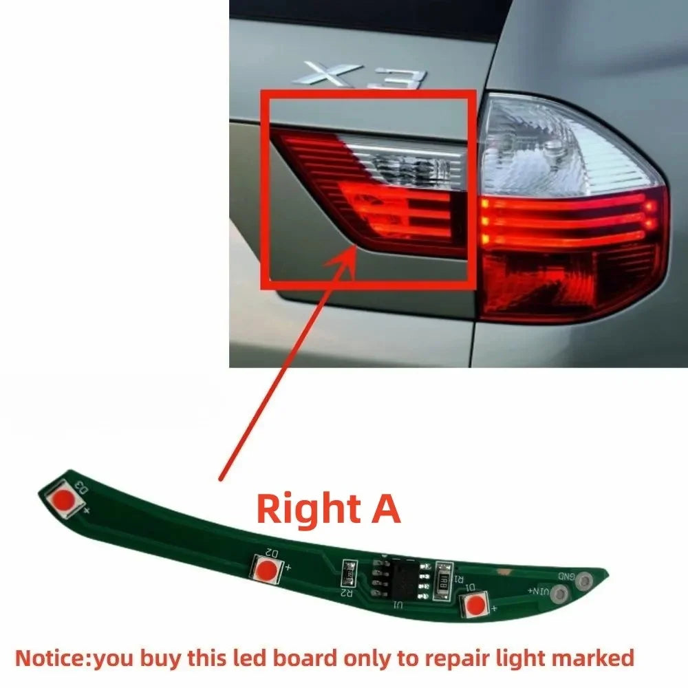 A Full Set Inner And Outer Tail Light Repair Chip Boards 7162209 7162210 7162213 7162214 for BMW X3 E83 LCI