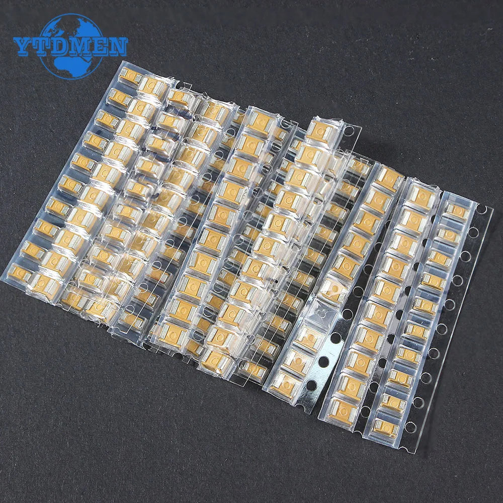 150PCS SMD Tantalum Capacitor Assortment Kit 1uf-220uf A/B C