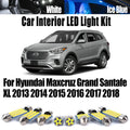 12-Piece LED Interior Light Kit for Hyundai 2013-2016 - Canbus Error-Free Interior Bulbs