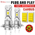 2Pcs Turbo H7 Led Canbus Light 5570 CSP 1 1 Mini Size Car He