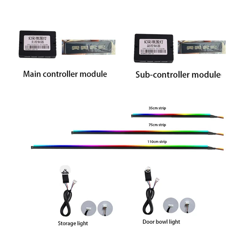 Led Car Symphony Ambient Light Parts 35cm 75cm 110cm Light S