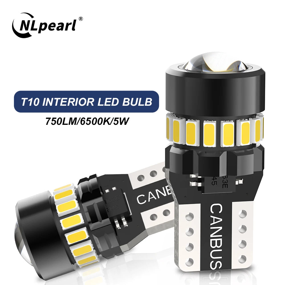 NLpearl 2PCS T10 W5W LED Canbus 168 194 Bulb Auto Car Interi