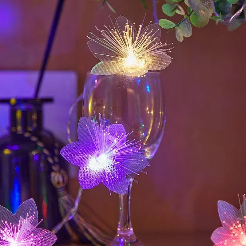 2/3M LED Fiber Optic Fairy Light Battery-operated Garland Ch