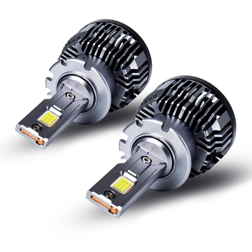 2PCS LED Headlight Bulbs D1S D2S D3S D4S D8S 6000K Plug and Play Replace for Factory Car Lights