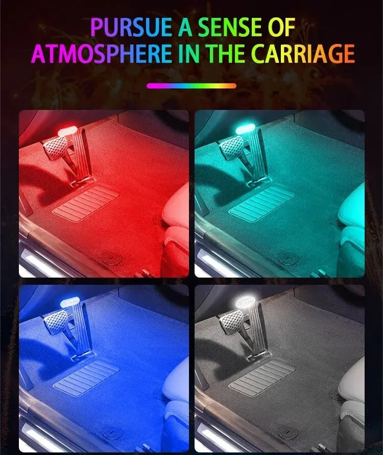 High Brightness LED Touch Light USB Charging Car Interior Li