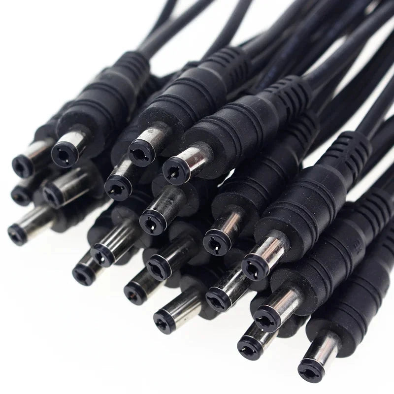 5pcs/10pcs 5.5x2.1mm Power Plug DC Male Female Cable Wire Co