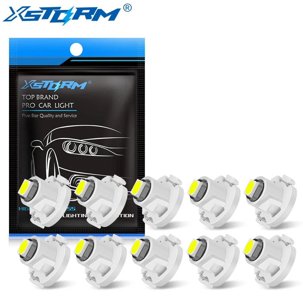 10Pcs T3 LED T4.2 T4.7 Led Bulb Canbus 3030SMD Car Interior 
