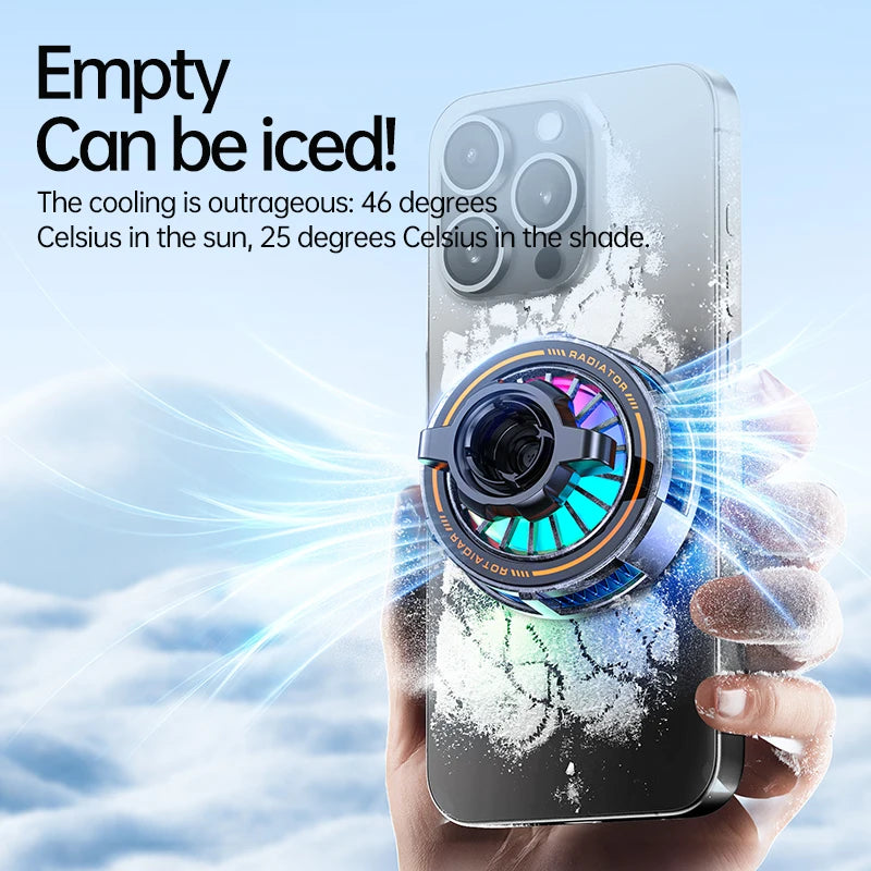 Magnetic Semiconductor Cooling Car Phone Holder with Suction