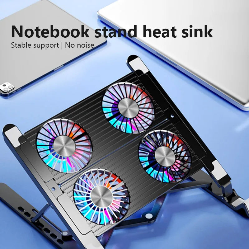 New Laptop Cooler Base Stand Foldable Laptop Cooling Pad Por